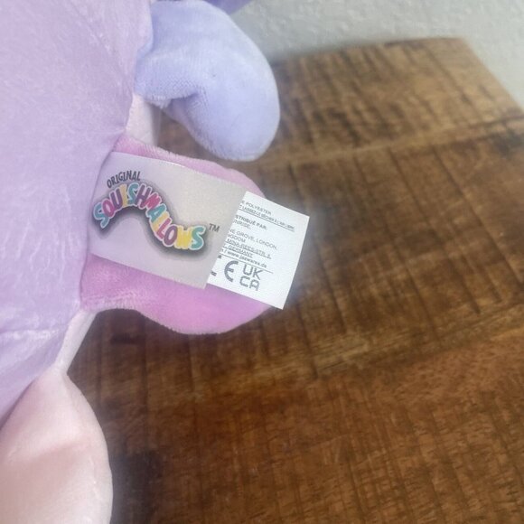 Squishmallow 8" Violet Octopus with Flower Purple Plush Kellytoy - Picture 6 of 9